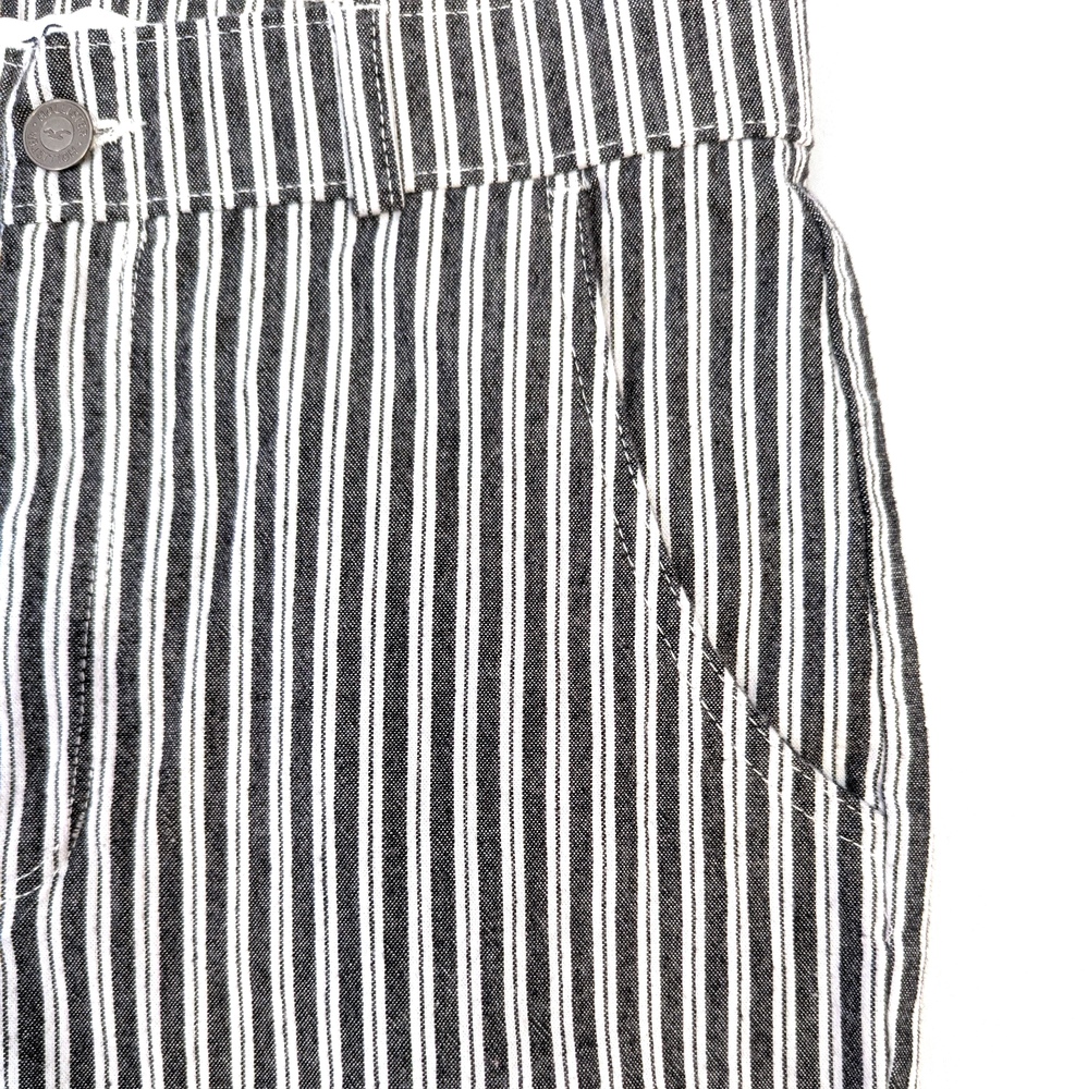 Hollister | Cotton Ultra High Rise Striped Gray & White Pants | Size Small - Picture 8 of 14
